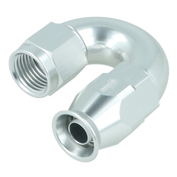 BOOST products High Flow PTFE Swivel Hose End Dash 6 - 180° - silver