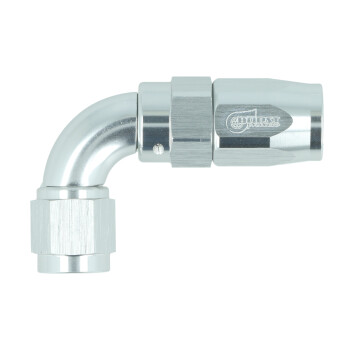 BOOST products High Flow Swivel Hose End Dash 4 - 90° - silver