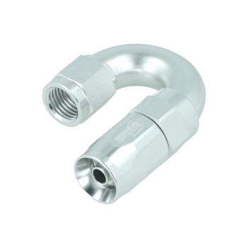 BOOST products High Flow Swivel Hose End Dash 4 - 180° - silver