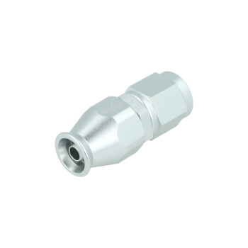 BOOST products PTFE Hose End Dash 4 - straight - satin silver