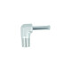 Screw-in Adapter 90° NPT 1/8" Male to Hose Connection 5mm (3/16") - satin silver
