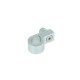 Single Hose P-Clamp Bracket 11,1mm (7/16") - satin silver