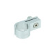 Single Hose P-Clamp Bracket 15,9mm (5/8") - satin silver