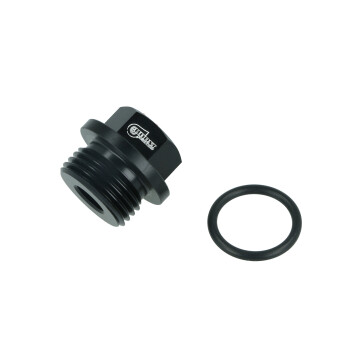 Screw-in Adapter ORB Dash 8 Male to NPT 1/8" Female - satin black