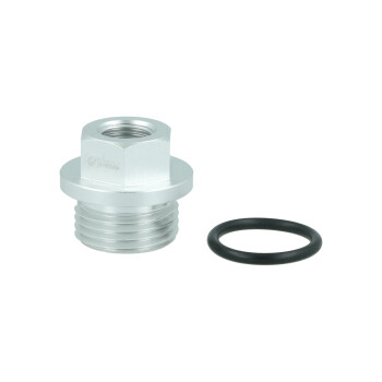 Screw-in Adapter ORB Dash 8 Male to M10x1mm Female - satin silver