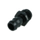 Screw-in Adapter Dash 10 Male to Barb 16mm (5/8") - satin black