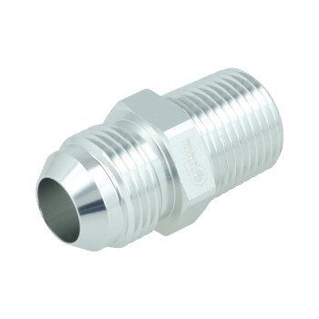 Adapter Dash 10 Male to NPT 1/2" Male - satin silver