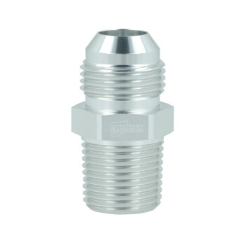 Adapter Dash 10 Male to NPT 1/2" Male - satin silver
