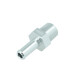 Screw-in Adapter NPT 3/8" Male to Hose Connection 10mm (3/8") - satin silver