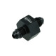 Adapter Dash 4 Male to Dash 4 Male with Port NPT 1/8" - satin black
