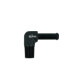 Screw-in Adapter 90° NPT 1/8" Male to Hose Connection 6mm (1/4") - satin black