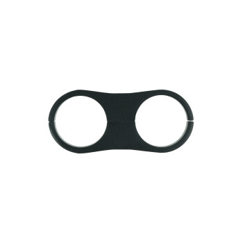 Dual Hose Clamp Bracket / Separator 25,4mm (1") - satin black