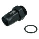 BOOST products Swivel Hose End Dash 8 to M22x1,5mm male with O-Ring - straight - satin black