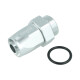 BOOST products Swivel Hose End Dash 8 to M22x1,5mm male with O-Ring - straight - satin silver