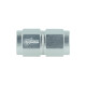 Adapter Dash 6 Female to Dash 6 Female - satin silver