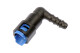 SAE quick connect adapter 3/8" female to 90° barb 5/16"