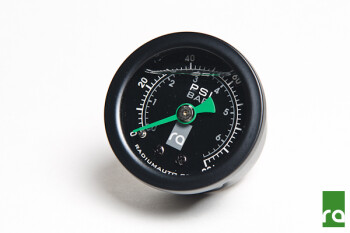 Fuel pressure gauge - 0-100 psi / 0-6.5 bar - Dash 6 adapter