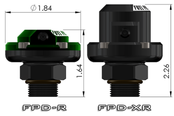 Fuel Pulse Damper FPD-R direct mount Kit - swivel -08 AN / Dash 8 ORB | 20-0776