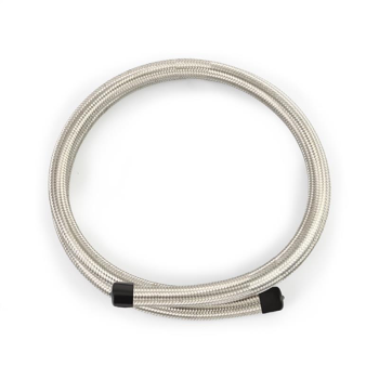 Braided -6AN 10Ft. Hose, Stainless | MMSBH-06120-CS