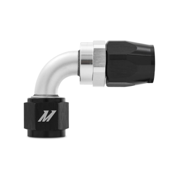 Aluminum PTFE -6AN 90° Fitting, Black | MMFT-SW-06P-90