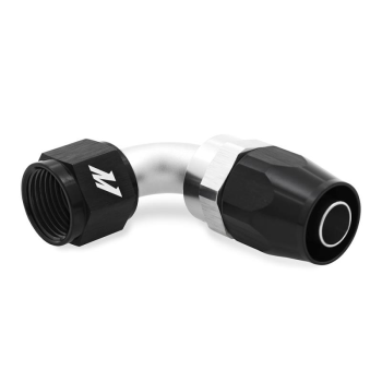 Aluminum PTFE -6AN 90° Fitting, Black | MMFT-SW-06P-90
