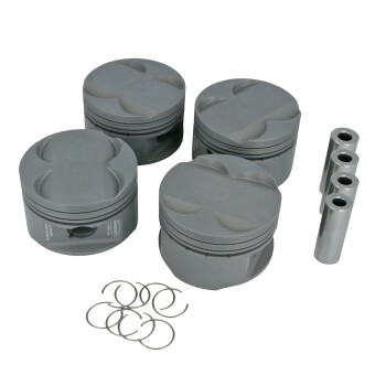 Piston Set (4 pcs) for HONDA B16A DOHC VTEC (81,50mm, 9.0:1) | P4-H815-N2R