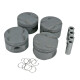Piston Set (4 pcs) for HONDA B18A/B Integra LS Non-VTEC (81,50mm, 9.6:1) | P4-H815-N2R