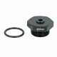 Screw-in Adapter M22x1.5 male to 1/8" NPT female thread - black matt