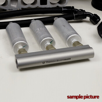 TurboZentrum fuel log 4-port collector kit for 2x WALBRO GSL392 fuel pumps