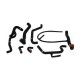 Silicone Hose Kit Mishimoto VW Golf VR6 / 95-98 / Black | MMHOSE-GLF-95BK