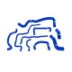 Silicone Radiator Hose Kit Mishimoto VW Golf 1.8T / 99-05 / Blue | MMHOSE-GLF-99BL