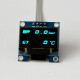 OLED 1.3" digital dual gauge incl. sensor - blue