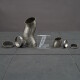 90° Pie Cut with Spigot 63,5mm x 1.5 - Norm 2 - Radius R55 - Angle Segment 9° - Stainless Steel