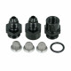 Turbocharger Oil Filter Kit -04 AN / Dash 4 (Micron 30/80/150) - Black