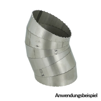 90° Stainless Pie Cut with Spigot 60mm x 1.5 - Kit