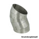 90° Stainless Pie Cut with Spigot 114mm x 2,0 - Kit