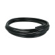 BOOST products Silicone Vacuum Hose Reinforced 6mm (0.225") ID, Black, 3m (9ft) Roll