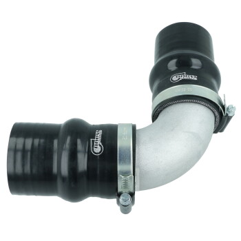 90° Degree Cast Aluminum Elbow 57mm (2.25") - Small Radius
