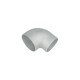 90° Cast Aluminum Elbow Reducer 3.5" / 89mm to 3.0" / 76mm - Tight Radius
