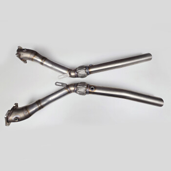 Downpipe Audi S4 / RS4 B5 / A6 C5 2.7TT without catalyst / Stainless Steel / pair / Made in Germany