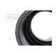 Silicone elbow 90°, 127mm, black