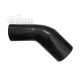Silicone Transition elbow 45°, 45 - 30mm, black