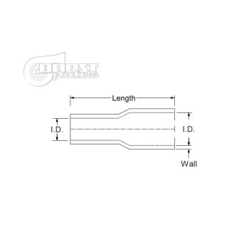 Silicone Transition Coupler, 89 - 70mm, black