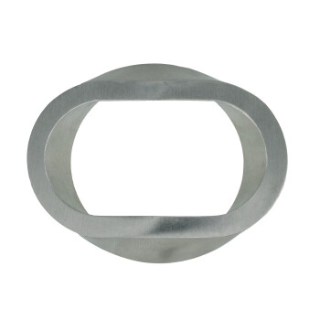 Adapter oval to round for manifold construction 1.4541