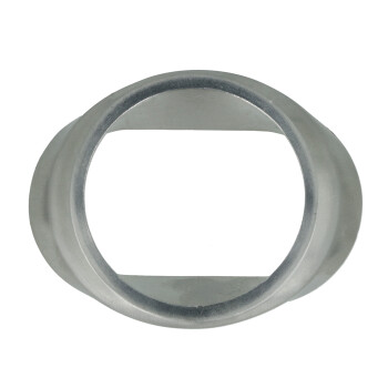 Adapter oval to round for manifold construction 1.4541