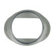 Adapter oval to round for manifold construction 1.4541
