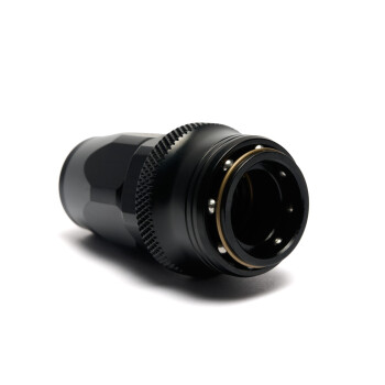 Quick Click Female Hose End Dash 4 / -04 AN - straight - matte black