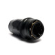 Quick Click Female Hose End Dash 4 / -04 AN - straight - matte black