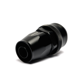 Quick Click Female Hose End Dash 10 / -10 AN - straight - matte black
