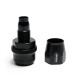 Quick Click Female Hose End Dash 10 / -10 AN - straight - matte black